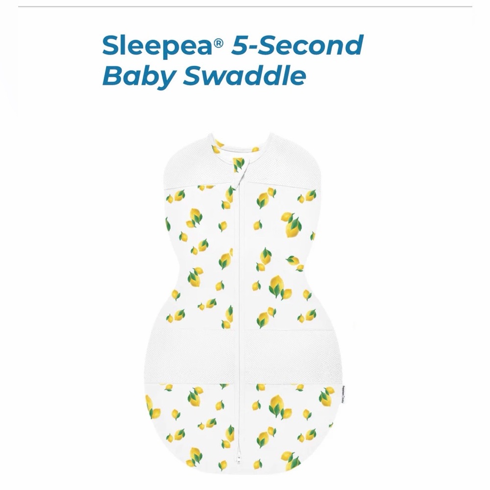 Happiest Baby  Sleepea 5-Second Baby Swaddle with Yellow Leaf Print